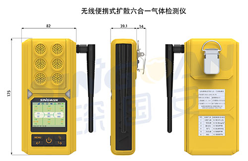 便攜五合一四氫噻吩氣體檢測(cè)儀