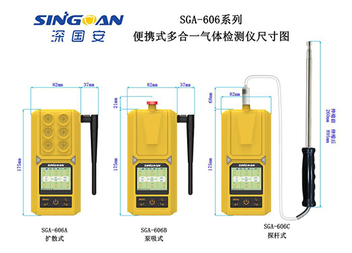 便攜式六合一氣體檢測儀